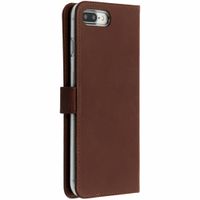Selencia Echt Lederen Bookcase Apple iPhone 8 Plus / 7 Plus - Bruin