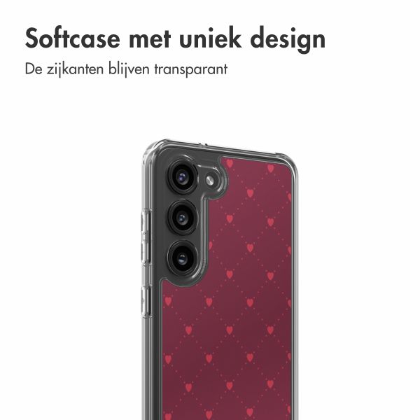 imoshion Design hoesje Samsung Galaxy S23 - Crush Check Coral Dust