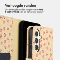 imoshion Design Bookcase Samsung Galaxy A35 - Sunny Yellow Petite Flowers