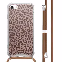 imoshion Design hoesje met koord Apple iPhone SE (2022 / 2020) / 8 / 7 - Leopard Mood