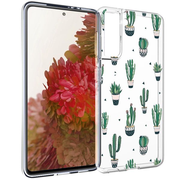 imoshion Design hoesje Samsung Galaxy S21 - Cactus - Groen