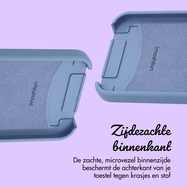 Gepersonaliseerd Color Backcover MagSafe met afneembaar koord en sierlijk hartje  iPhone 15 - Ash Blue