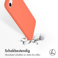 Accezz Liquid Silicone Backcover Apple iPhone SE (2022 / 2020) / 8 / 7 - Nectarine