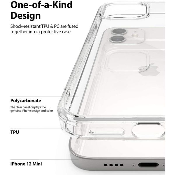 Ringke Fusion Backcover iPhone 12 Mini - Transparant