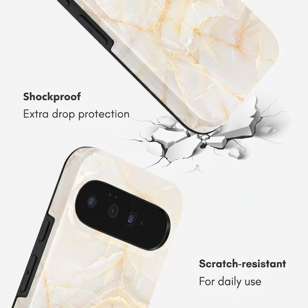 Selencia Vivid Case with MagSafe Google Pixel 11 - Golden Beige Marble