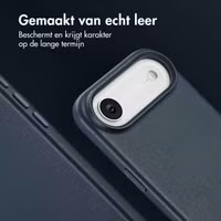 Accezz MagSafe Leather Backcover Apple iPhone Air - Nightfall Blue