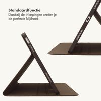 Selencia Croco bookcase Apple iPad 11 (2025) 11 inch A16 / iPad 10 (2022) 10.9 inch - Choco Brown