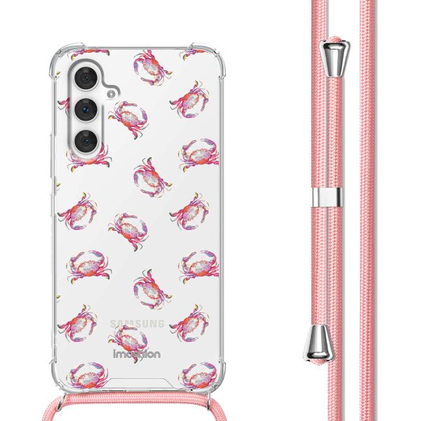 imoshion Design hoesje met koord Samsung Galaxy A54 (5G) - Crab Watercolor