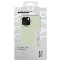 iDeal of Sweden Silicone Case met MagSafe Apple iPhone 17e / 16e / 15 / 14 / 13 - Sage Green
