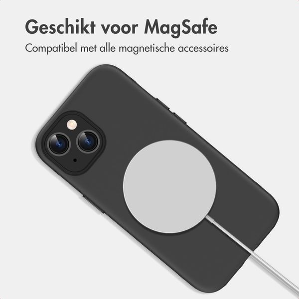 imoshion Color Backcover met Thin MagSafe Ring Apple iPhone 15 - Zwart