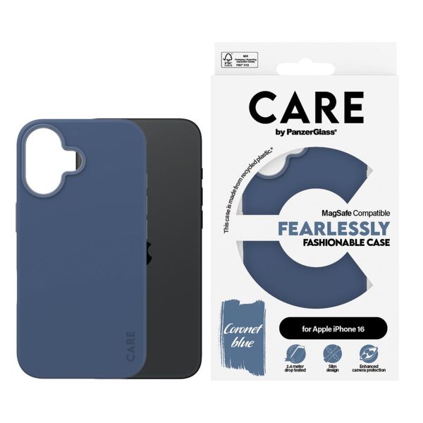 CARE by PanzerGlass Fashion Backcover MagSafe Apple iPhone 16 - Blue