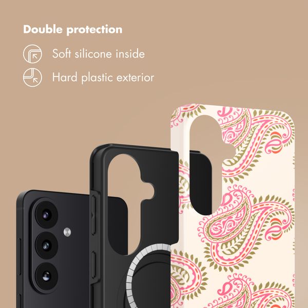 Selencia Vivid Back Cover with MagSafe Samsung Galaxy S26 - Paisley Blush