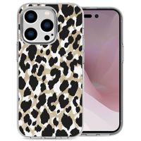 imoshion Design hoesje iPhone 14 Pro - Luipaard / Zwart