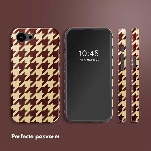 Selencia Vivid Backcover met MagSafe Apple iPhone 16e - Pied-de-Poule