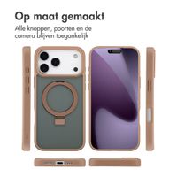 Accezz Ring Stand Backcover met MagSafe Apple iPhone 17 Pro Max - Bruin