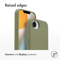 Accezz Liquid Silicone Back Cover with MagSafe Apple iPhone 17e / 16e - Cooper Green