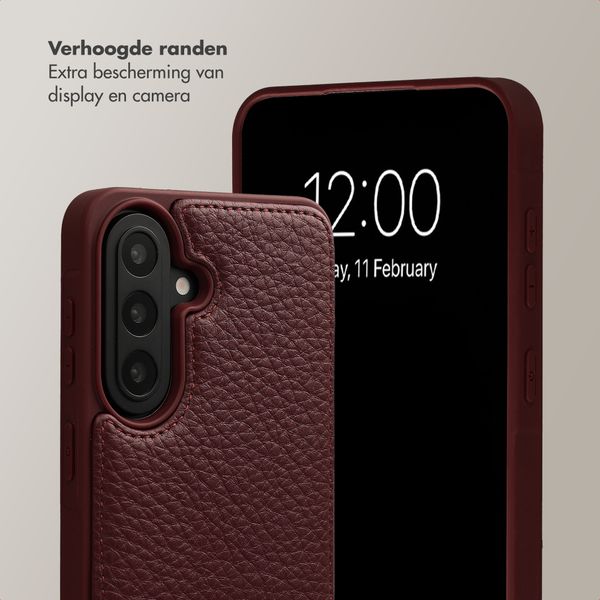 Selencia Nova Telefoonhoes met Koord en Pashouder Samsung Galaxy A57 (5G) - Bold Burgundy