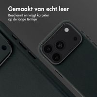 Accezz MagSafe Leather Backcover Apple iPhone 18 Pro Max / 17 Pro Max - Onyx Black