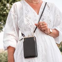 imoshion Vegan Lederen Telefoontasje Crossbody - Zwart