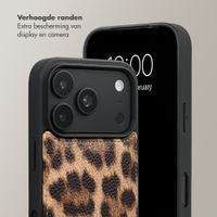 Selencia Nova Telefoonhoes met Koord en Pashouder Apple iPhone 18 Pro Max / 17 Pro Max - Leopard