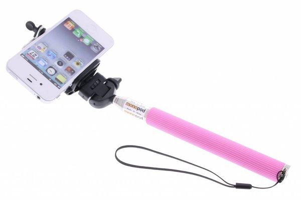 Roze Bluetooth selfie stick