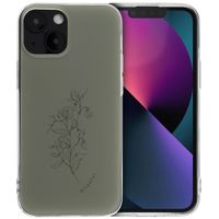 imoshion Design hoesje Apple iPhone 13 Mini - Floral Green