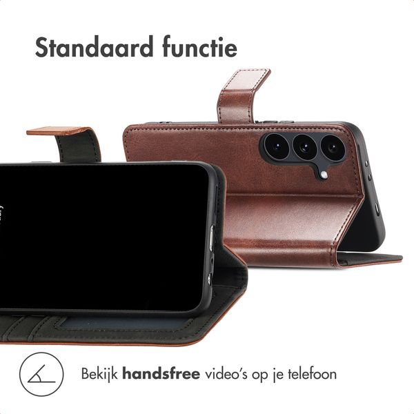 imoshion Luxe Bookcase Samsung Galaxy S26 FE - Donkerbruin