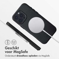 Accezz MagSafe Leather Backcover iPhone 16 Pro Max - Onyx Black