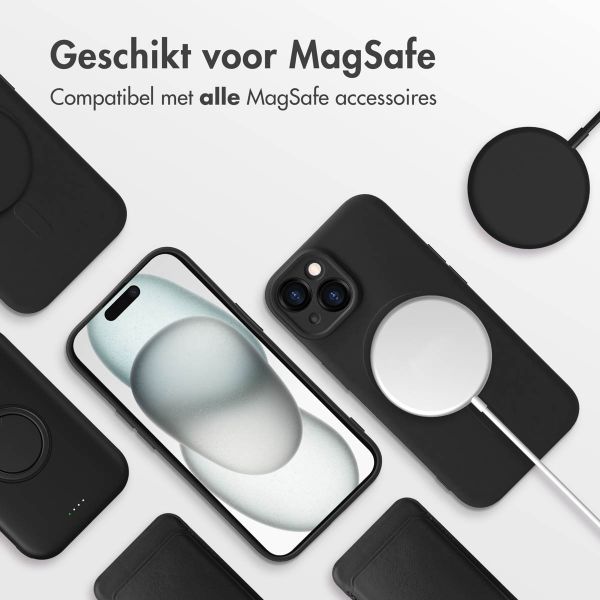 imoshion Color Backcover met MagSafe iPhone 15 - Zwart