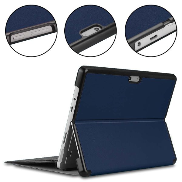 imoshion Trifold Bookcase Microsoft Surface Pro 8 - Donkerblauw