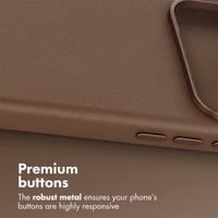 Accezz Leather Case with MagSafe Apple iPhone 18 Pro Max / 17 Pro Max - Coffee Brown
