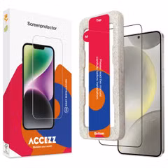 Accezz Gehard Glas Full Cover Screenprotector met applicator Samsung Galaxy S24 / S25