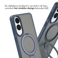Accezz Ring Stand Backcover met MagSafe Samsung Galaxy S25 Edge - Blauw