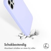 Accezz Liquid Silicone Backcover Apple iPhone 12 (Pro) - Paars
