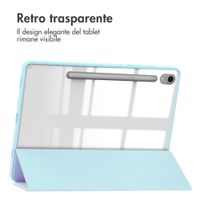 imoshion Trifold Hardcase Bookcase Samsung Galaxy Tab S9 11.0 inch - Lichtblauw