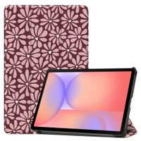 imoshion Design Trifold Bookcase Samsung Galaxy Tab S10 Lite / S9 11.0 inch / Tab S10 FE / S9 FE 10.9 inch - Bloom Love Blush