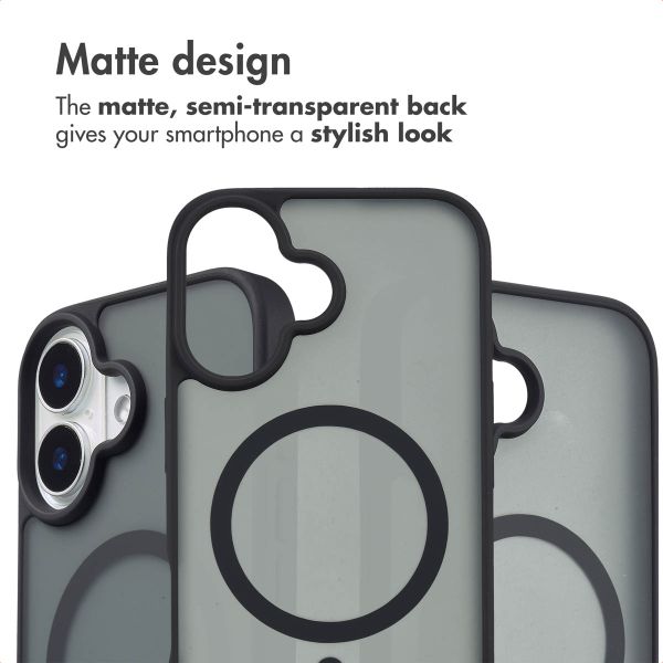 imoshion Colour Guard Back Cover with MagSafe Apple iPhone 16 - Black