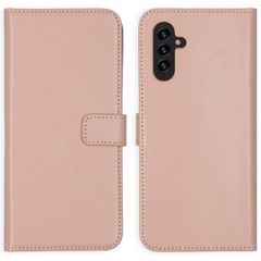 Selencia Echt Leren Bookcase Samsung Galaxy A13 (5G) / A04s - Dusty Pink