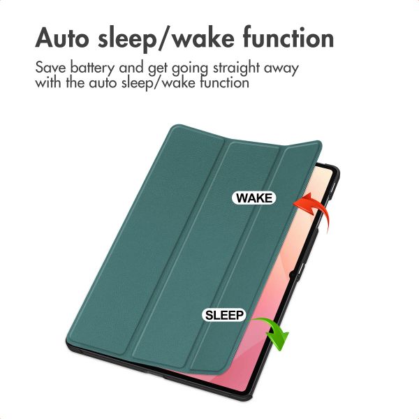 imoshion Trifold Book Case Samsung Galaxy Tab S11 / S12 Ultra - Dark Green