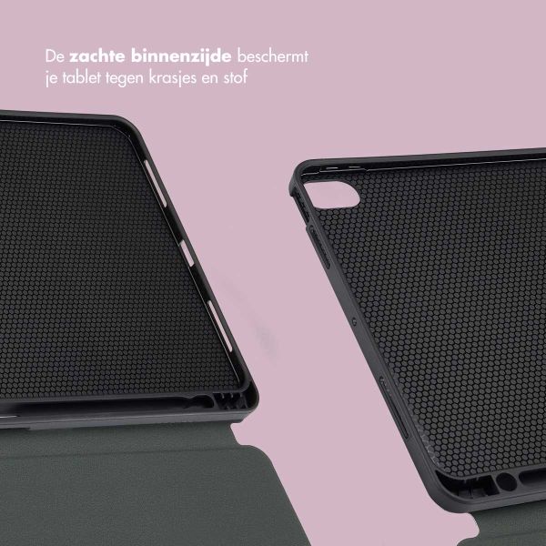 Selencia Vivid tablethoes Apple iPad Air 11 inch (2025) M3 / (2024) M2 / Air 5 (2022) / Air 4 (2020) - Marble Plum