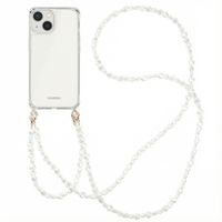 imoshion Backcover met koord + armband Apple iPhone 13 - Parels Hartjes