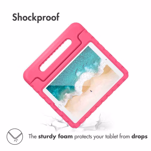 Accezz Kidsproof Backcover met handvat Apple iPad 9 (2021) 10.2 inch / iPad 8 (2020) 10.2 inch / iPad 7 (2019) 10.2 inch - Roze