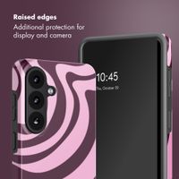 Selencia Vivid Back Cover Samsung Galaxy S26 - Wavy Swirl Pink Plum
