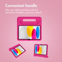 imoshion Kids-Proof Back Cover with Handle Apple iPad 11 (2025) 11 inch A16 / iPad 10 (2022) 10.9 inch - Pink