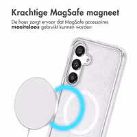 imoshion Sparkle Backcover met MagSafe Samsung Galaxy S24 - Glitter Transparant