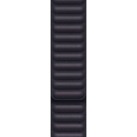 Apple Leather Link Apple Watch Series 1 t/m 11 / SE / Ultra (44/45/46/49 mm) - Maat M/L - Ink