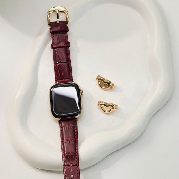 Burga Genuine Leather Band Apple Watch | 38/40/41/42 mm - Mobwife / Gold
