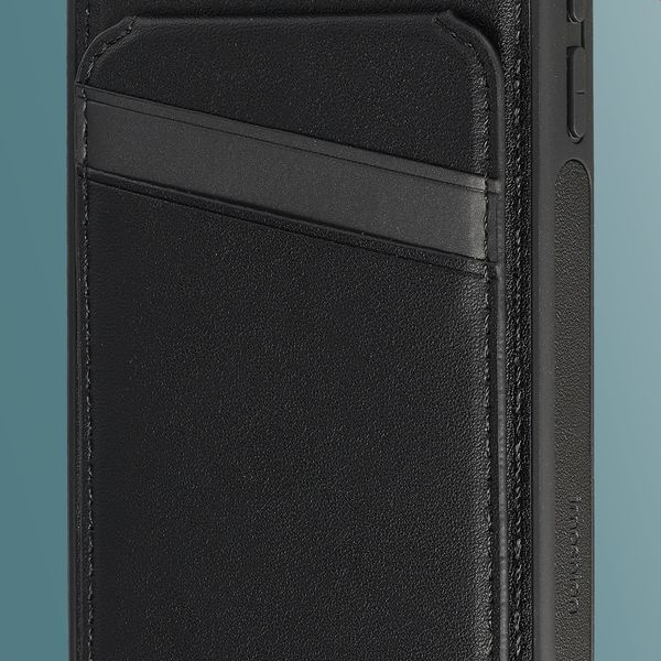 imoshion Backcover met kaarthouder en stand Apple iPhone 17e / 16e - Zwart