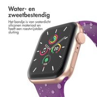 imoshion Siliconen⁺ bandje Apple Watch Series 1 t/m 9 / SE (38/40/41 mm) | Series 10 / 11 (42 mm) - Maat S/M - Purple