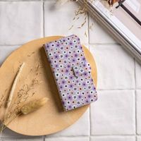 imoshion Design Bookcase Apple iPhone 12 (Pro) - Purple Flowers